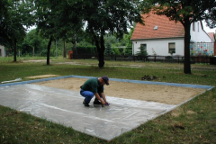 Aufbau der Tanzfläche